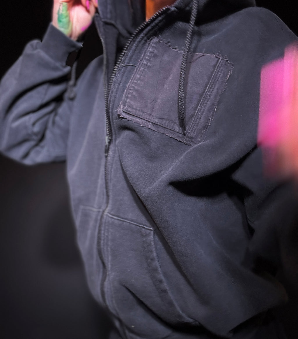 x Customized Vintage Hooded Zip-Up