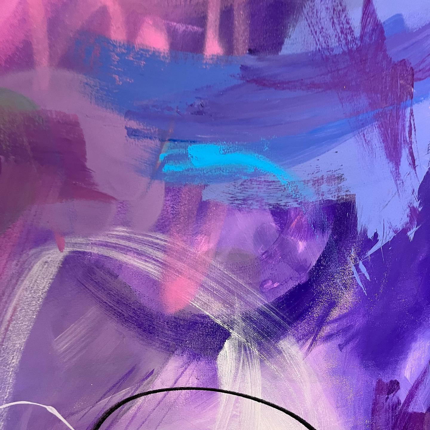 Abstract Original OFF THE RADAR" violet