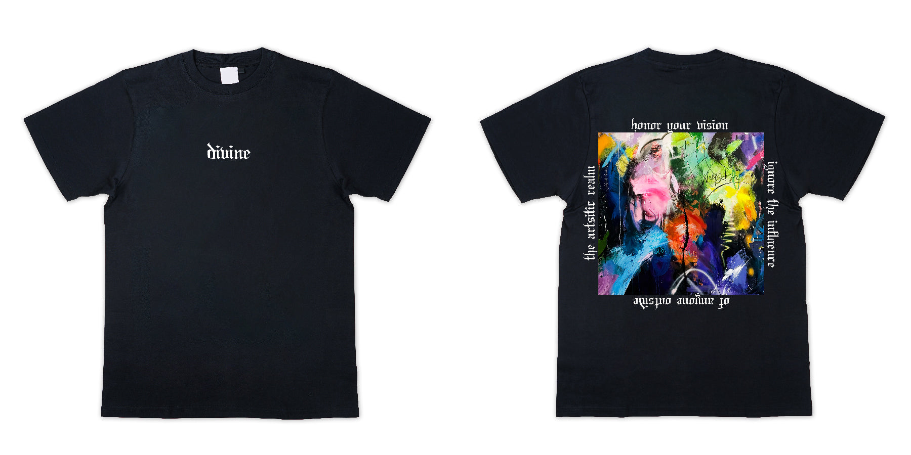 "HONOR YOUR VISION" Printed T-shirt