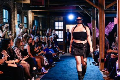 x Patchwork Cargo Skirt Black