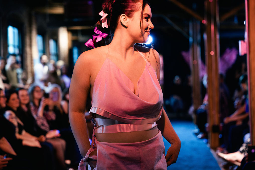 x Two-Piece Set from Repurposed Curtains