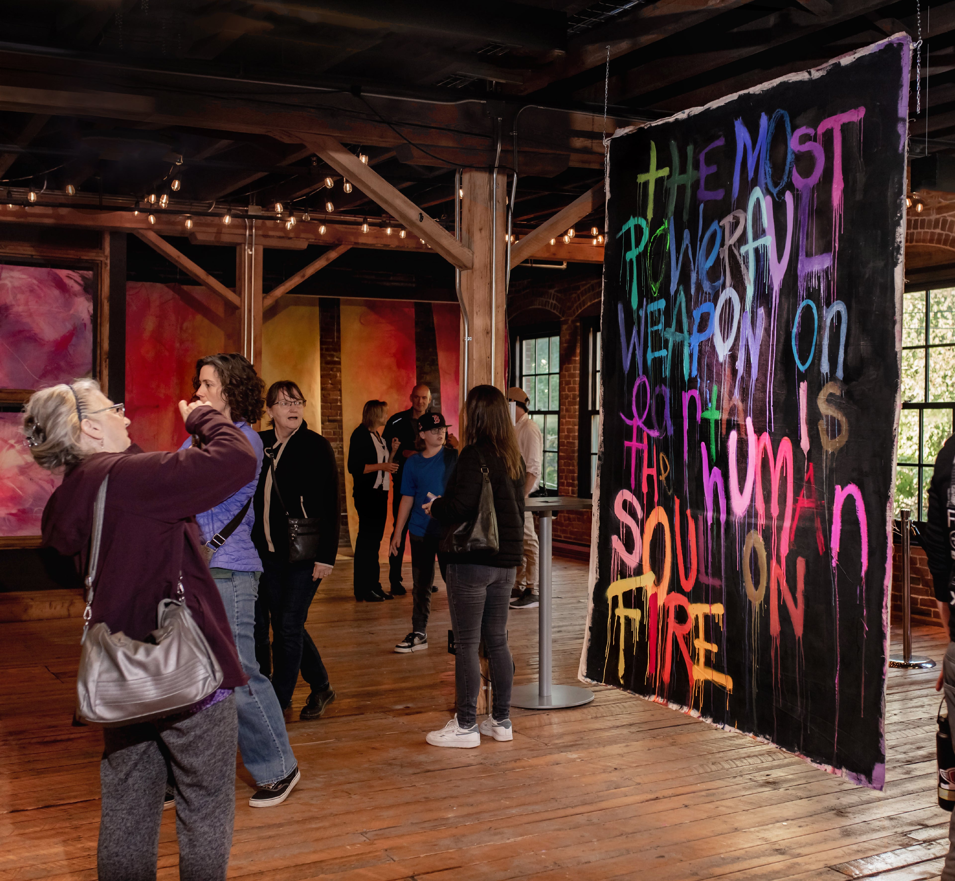 "THE MOST POWERFUL WEAPON ON EARTH" Urban Contemporary (unstretched canvas)