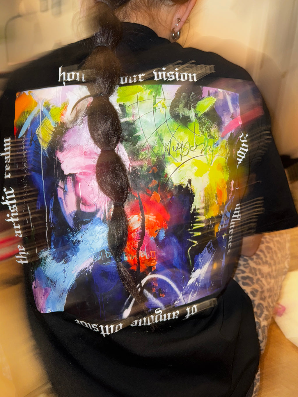 "HONOR YOUR VISION" Printed T-shirt