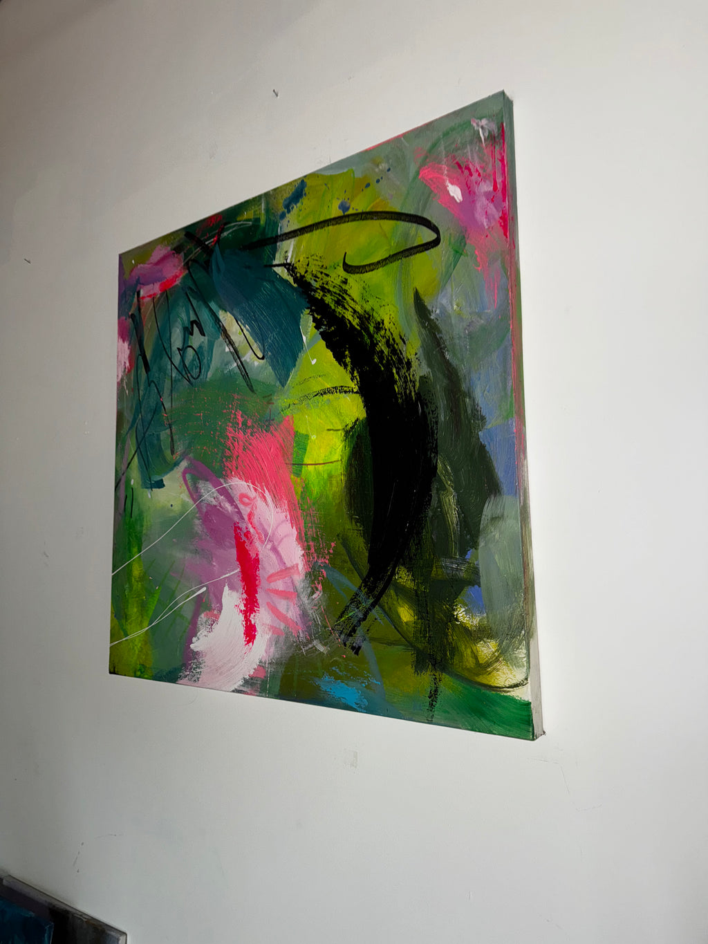 Abstract original IDEA 111 GREEN IS GOLD