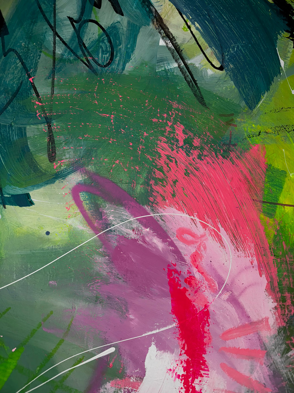 Abstract original IDEA 111 GREEN IS GOLD