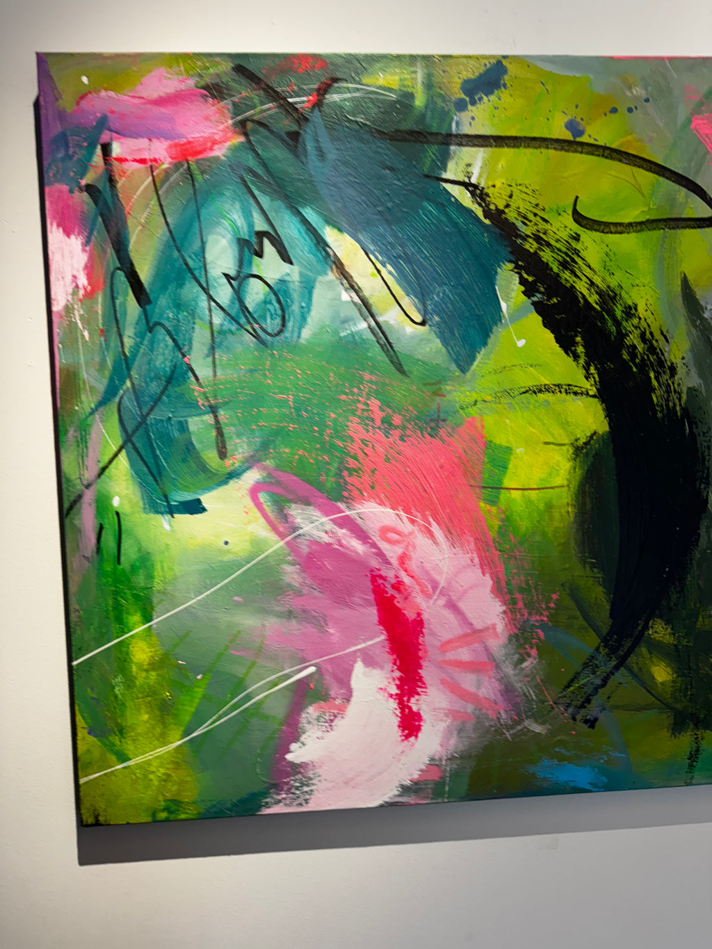 Abstract original IDEA 111 GREEN IS GOLD