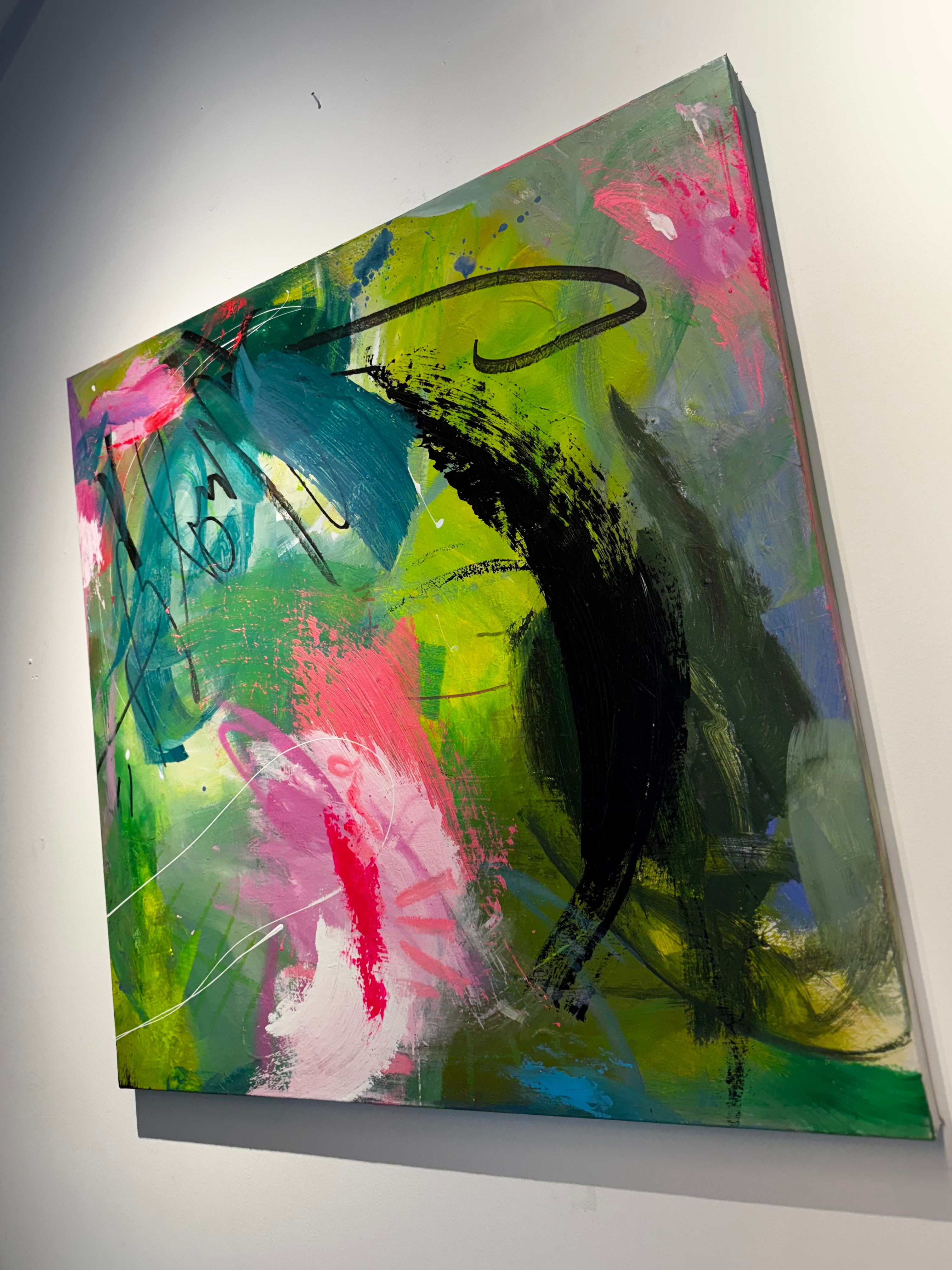 Abstract original IDEA 111 GREEN IS GOLD