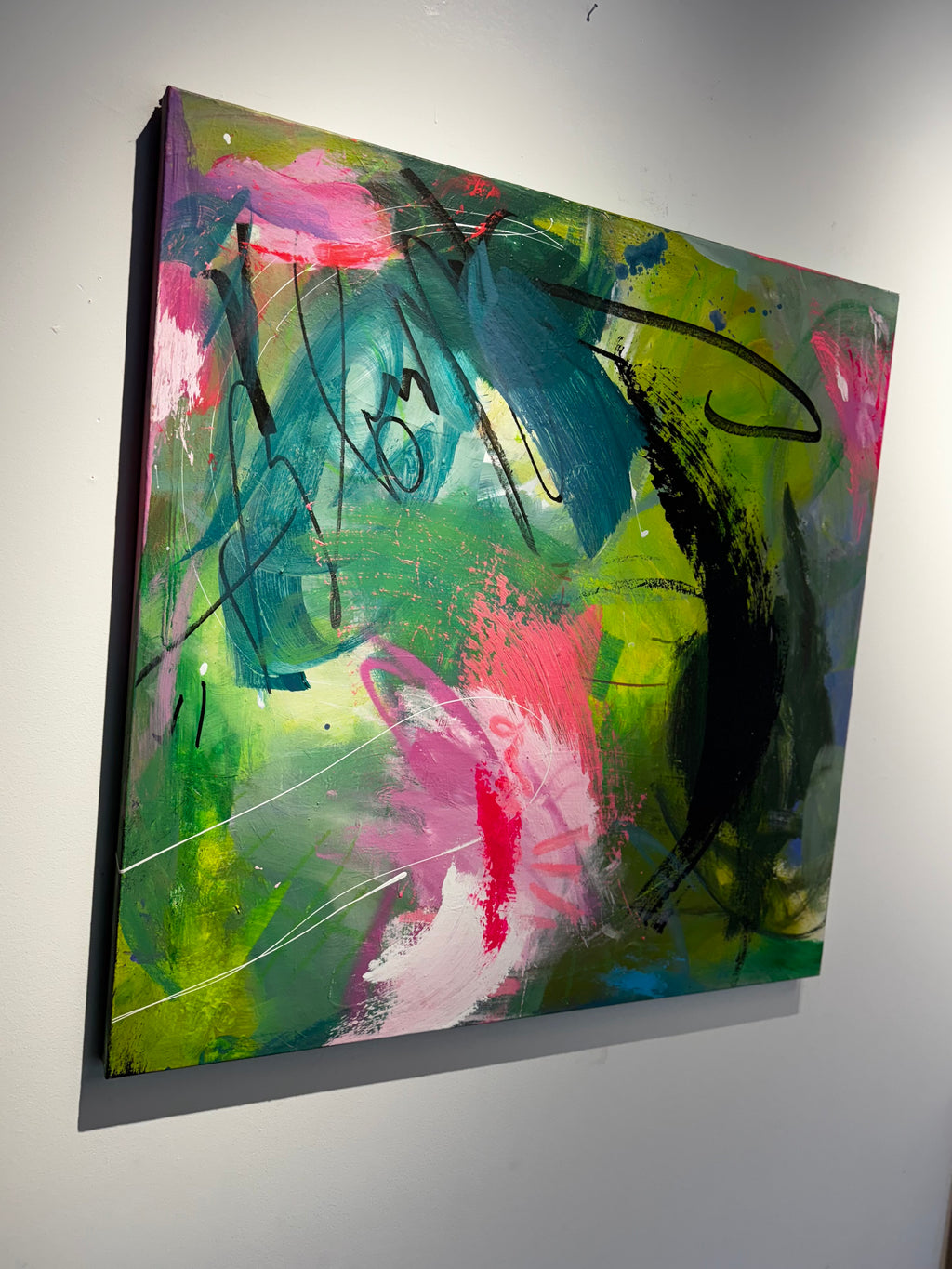 Abstract original IDEA 111 GREEN IS GOLD