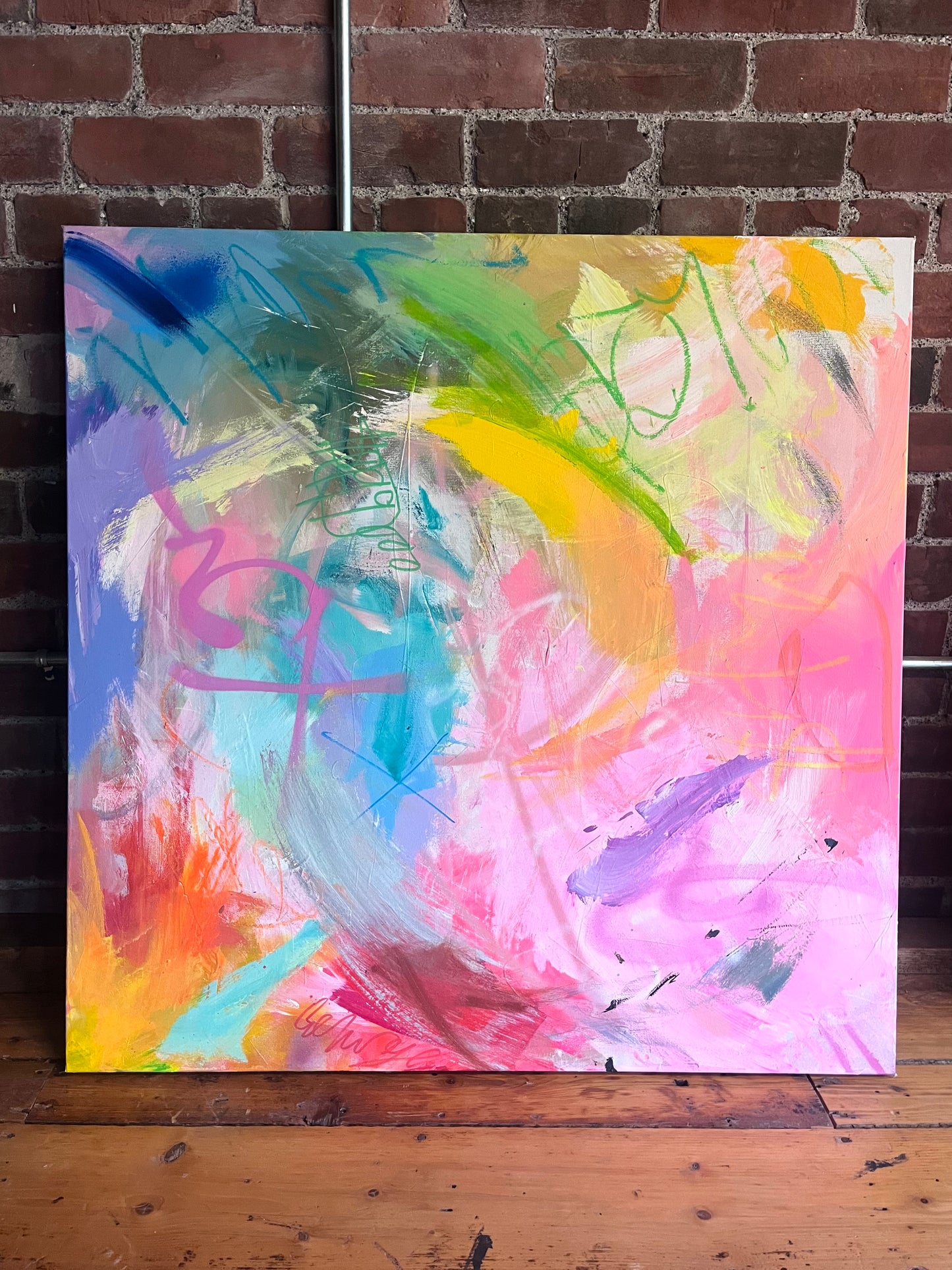 Abstract original  OFF THE RADAR II" SOLD