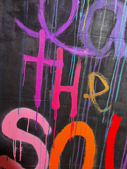 "THE MOST POWERFUL WEAPON ON EARTH" Urban Contemporary (unstetched canvas)