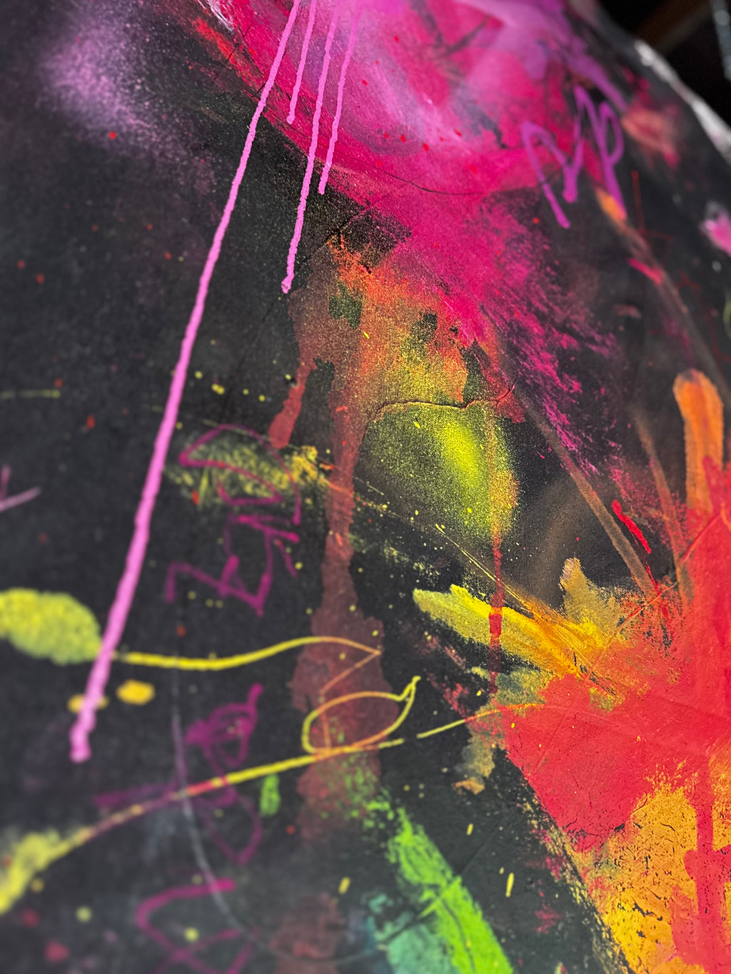 "BRACE FOR IMPACT" Abstract composition (unstretched canvas)