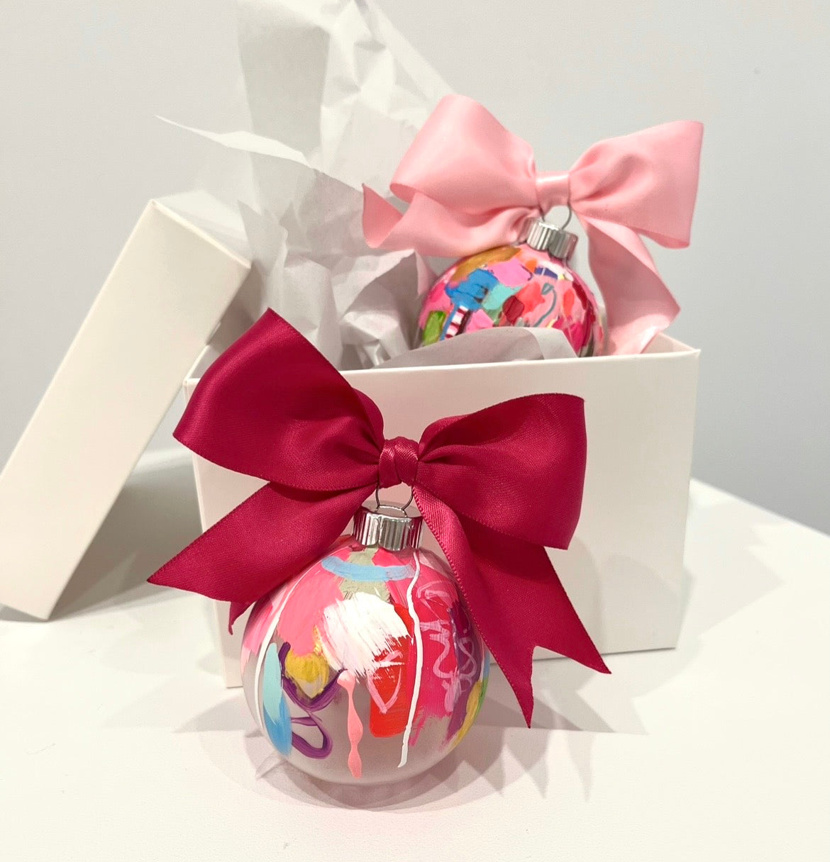 "Pre-Order: Hand Painted Ornaments - 2 Pack"