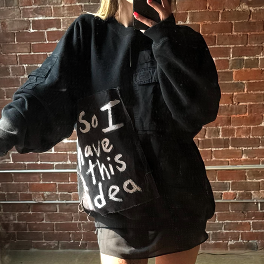 x IDEA Vintage Crew Neck Black