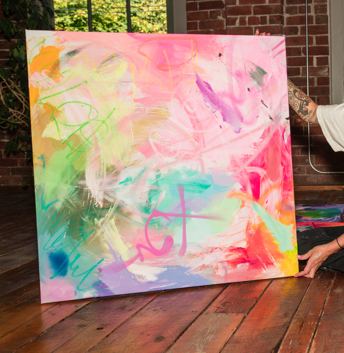 Abstract original  OFF THE RADAR II" SOLD