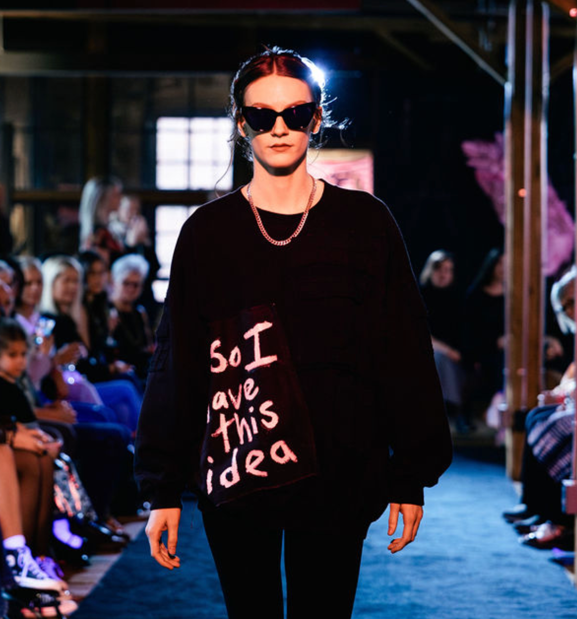 x IDEA Vintage Crew Neck Black