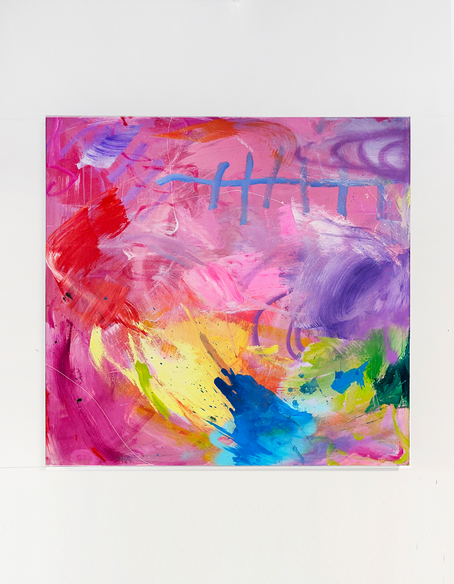 "Abstract  MADE IN HEAVEN II original hand painted acrylic mixed media on canvas (Copy)