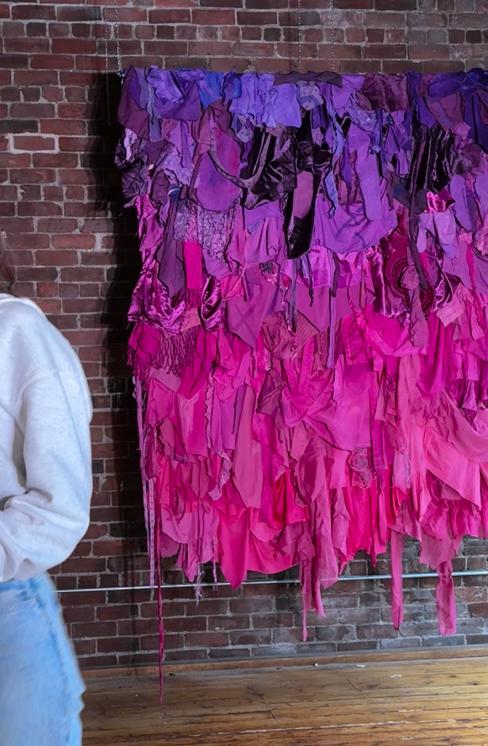 "TAPIZ RECICLADO" - obsessed with her (violet - fuscia - pink)