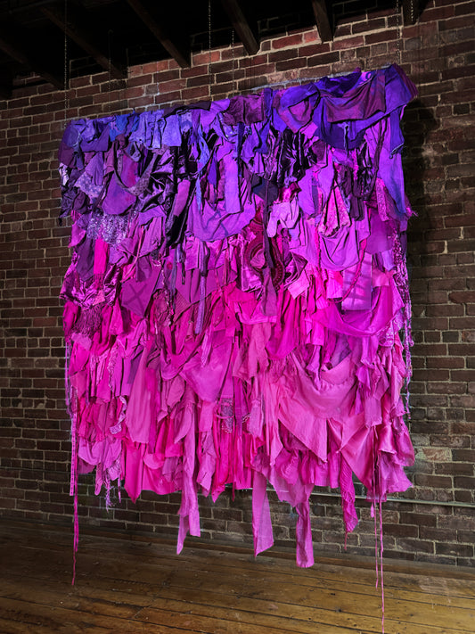 "TAPIZ RECICLADO" - obsessed with her (violet - fuscia - pink)