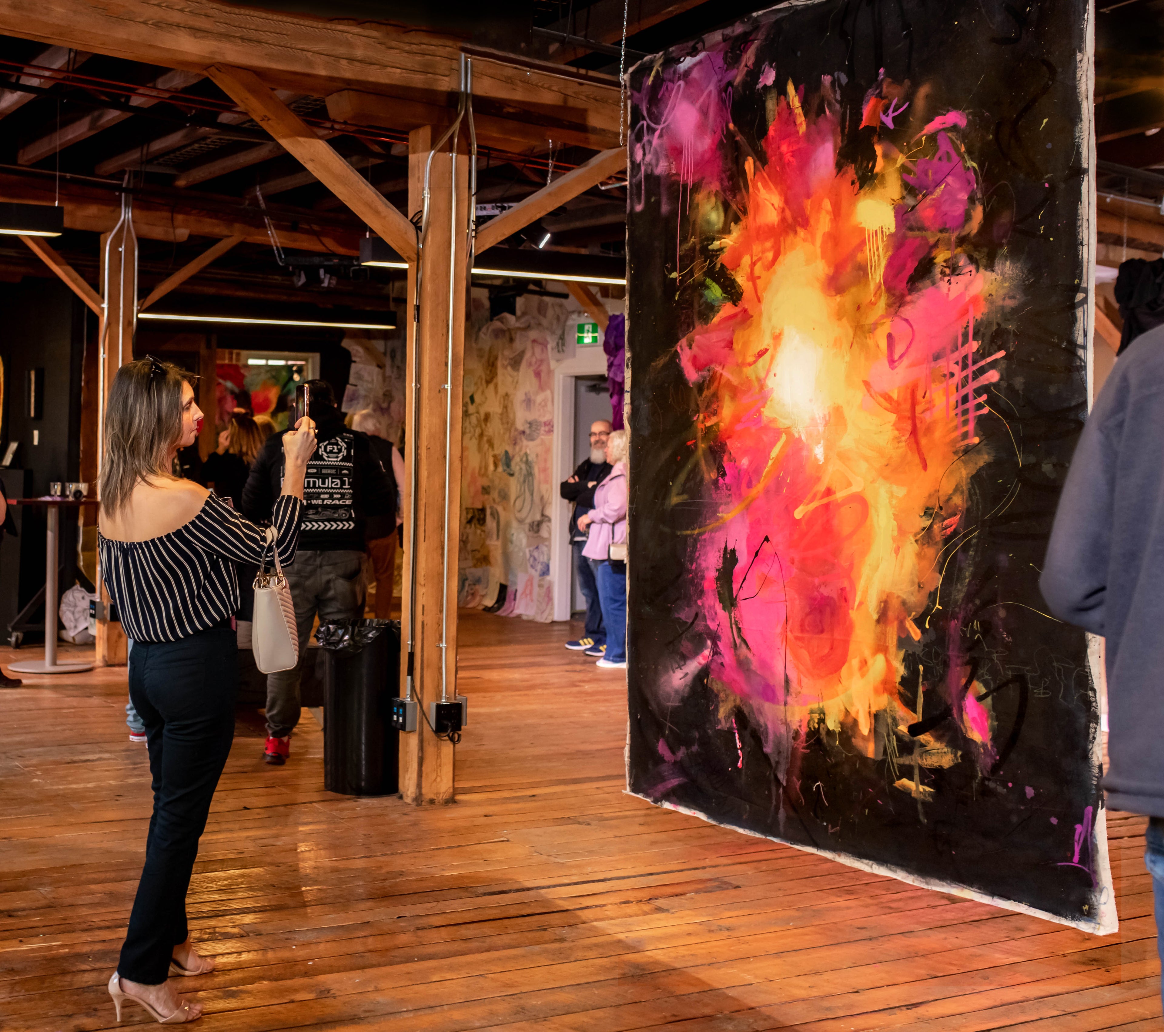 "BRACE FOR IMPACT" Abstract composition (unstretched canvas)