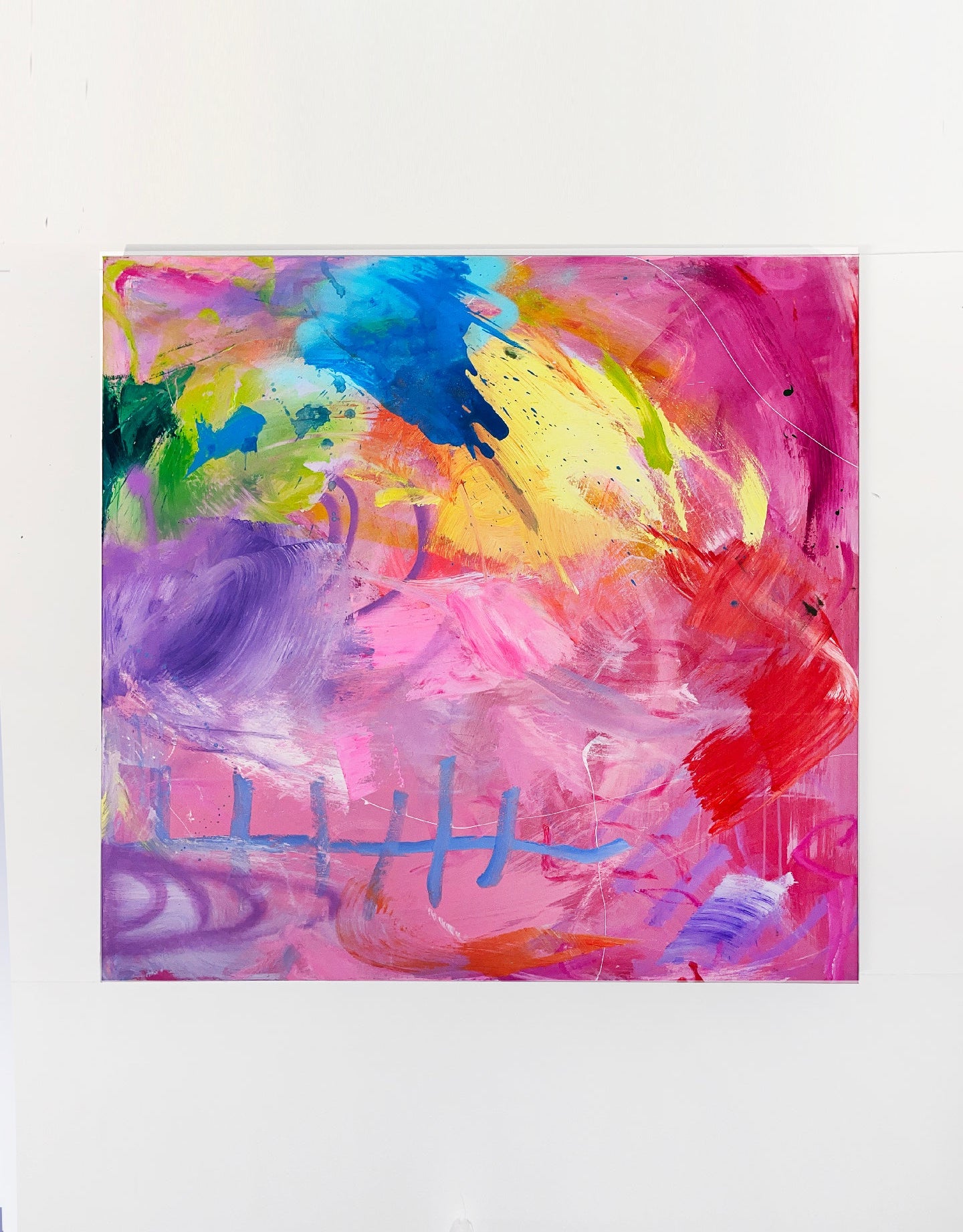 "Abstract  MADE IN HEAVEN II original hand painted acrylic mixed media on canvas (Copy)