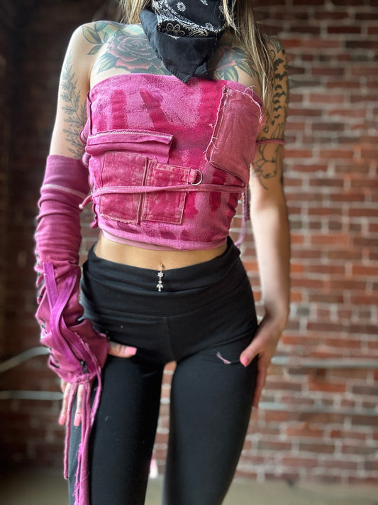 x Utility Corset Fuscia