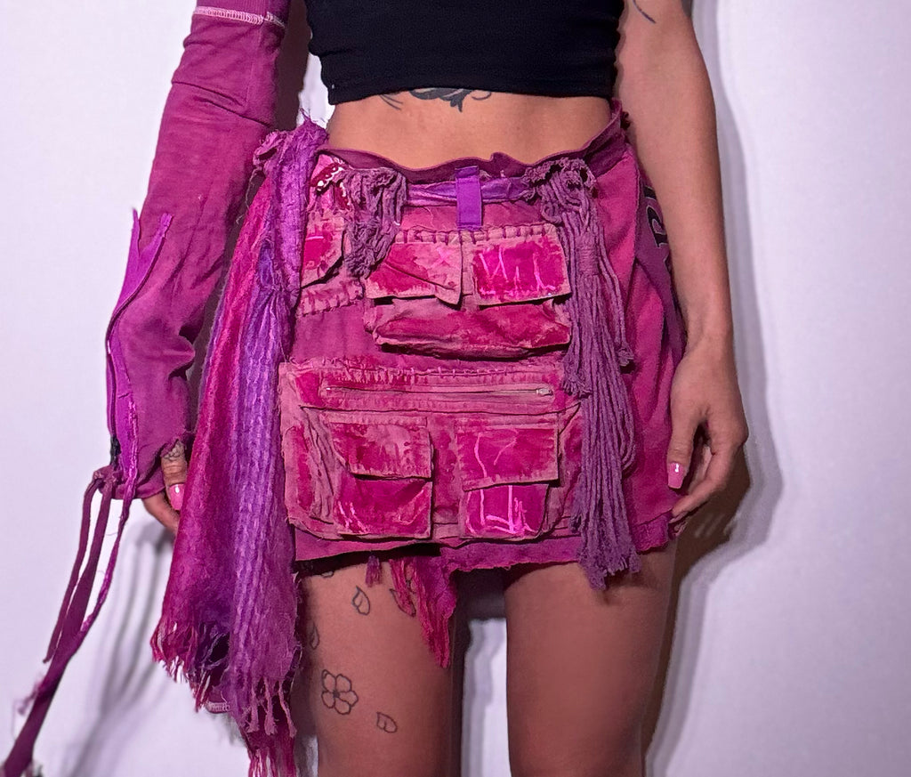 x Utility Skirt Fuscia