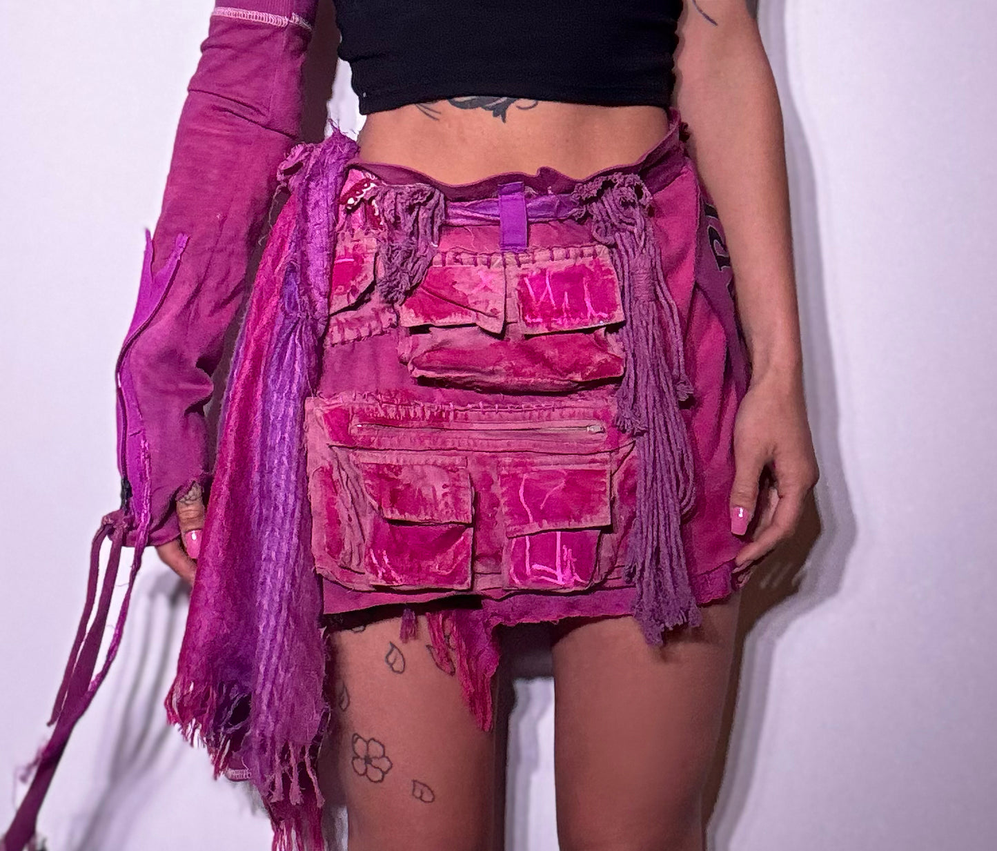 x Utility Skirt Fuscia