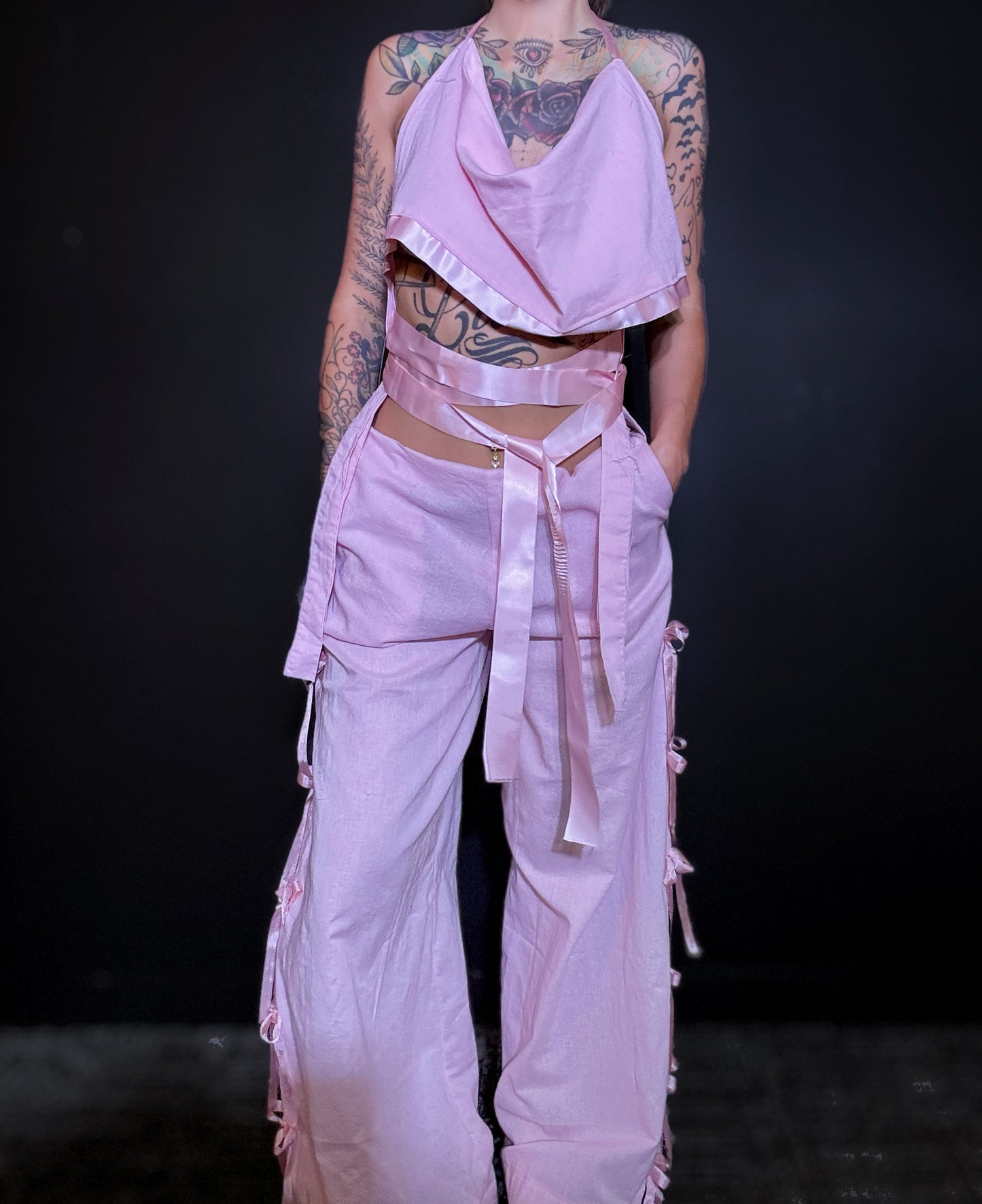 x Two-Piece Set from Repurposed Curtains